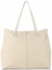 Bőr táska shopper bag Vittoria Gotti bézs V5705